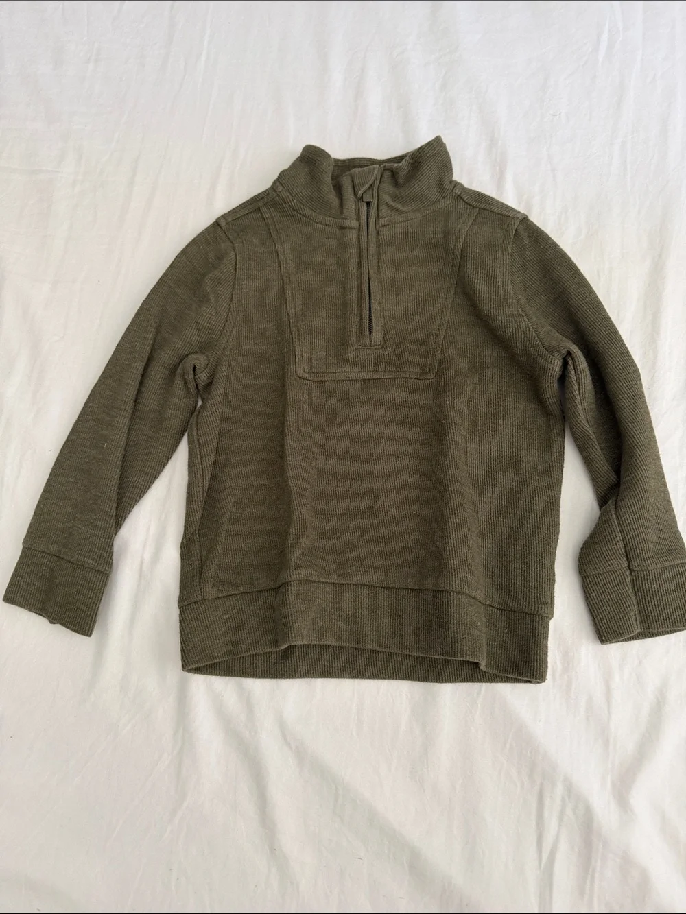 Carter's khaki Knit Quarter Zip Sweater size 3T